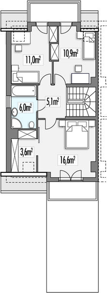 Poddasze projektu Maja segment