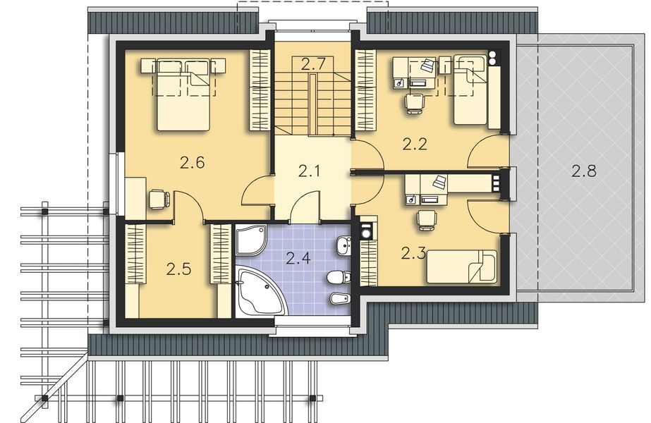 Poddasze projektu Tokio DCP190