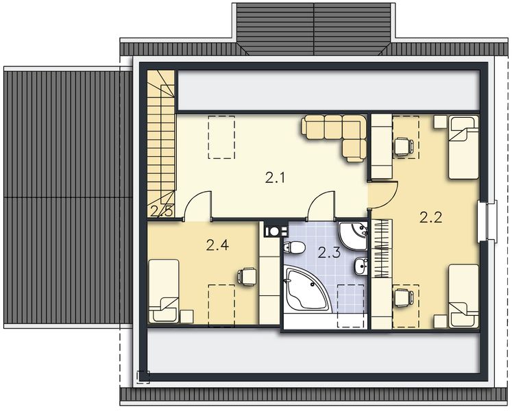 Poddasze projektu Kopenhaga DCP126