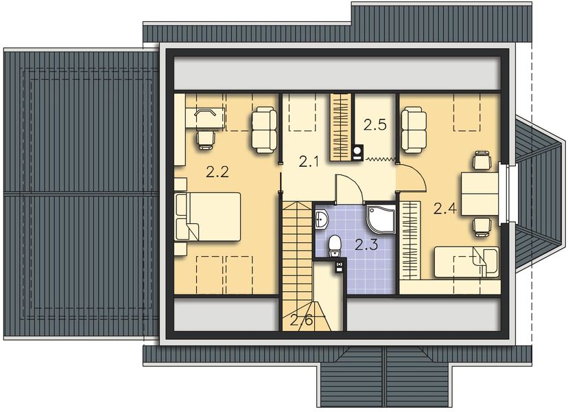 Poddasze projektu Linz DCP182