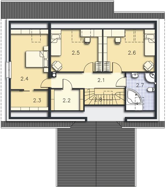 Poddasze projektu Neapol DCP193