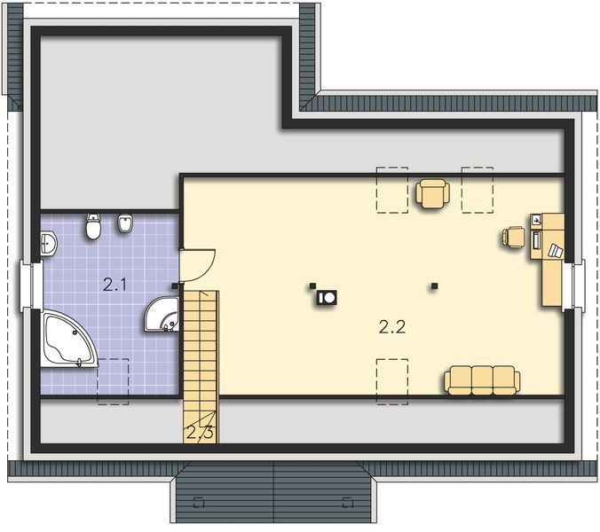 Poddasze projektu Malaga DCP183