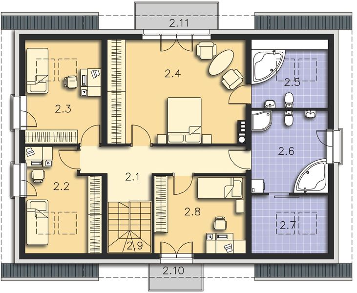 Poddasze projektu Rotterdam DCP184