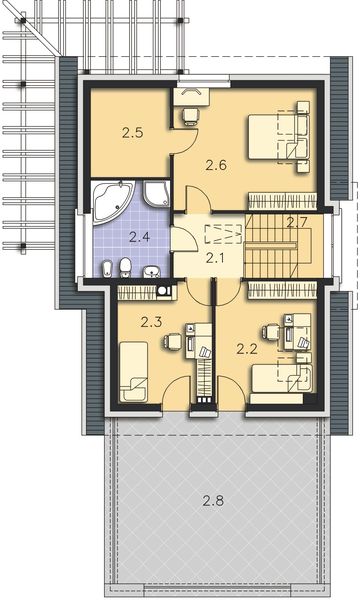 Poddasze projektu Tokio II DCP190a