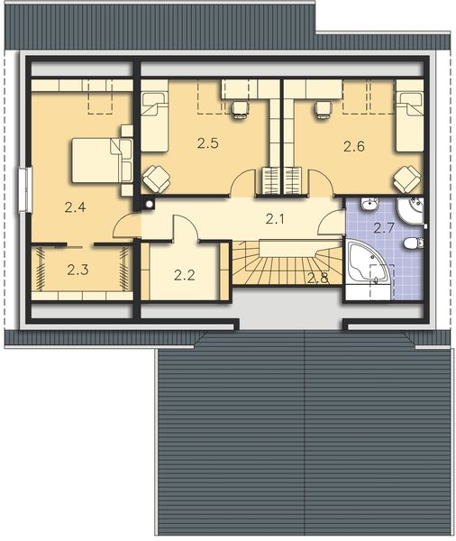 Poddasze projektu Neapol II DCP193a