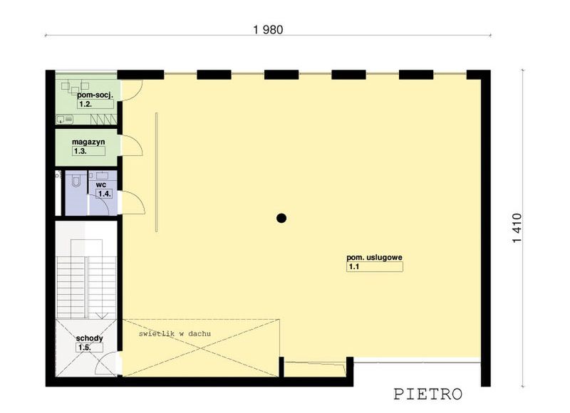 Piętro 1 projektu PS-BP-230-20