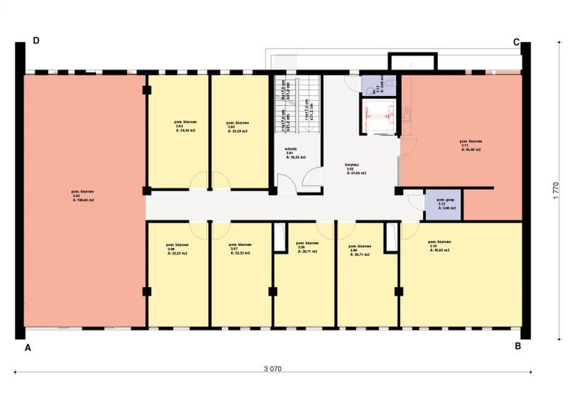 Piętro 3 projektu PS-BR-490-40-V4