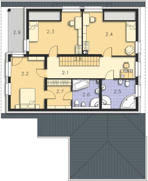 Poddasze projektu Dorset DCP199
