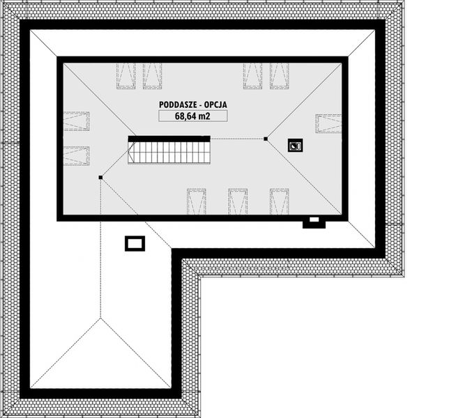 Poddasze projektu E-155