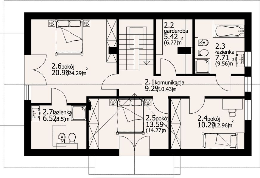 Poddasze projektu Chabrowo mg