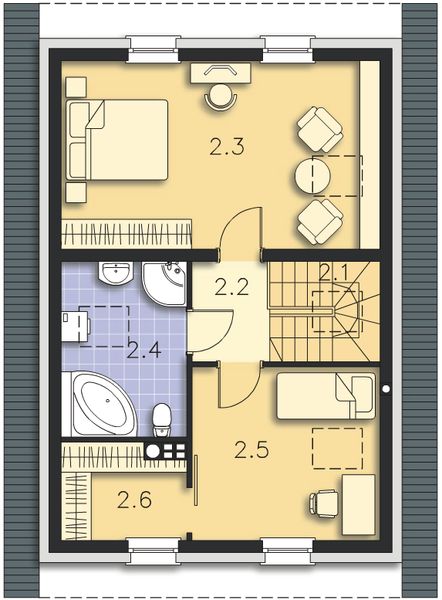Poddasze projektu Eden LMP337