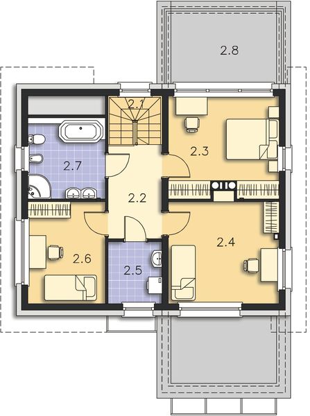 Poddasze projektu Essen II DCP214a