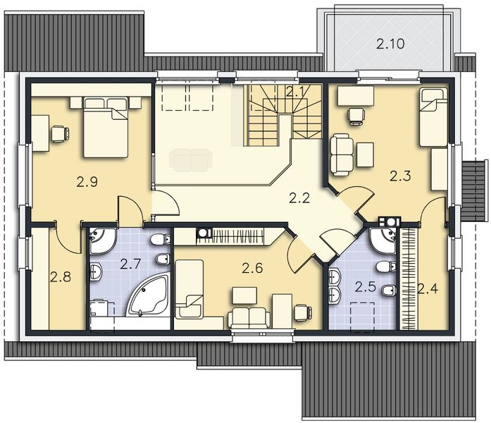 Poddasze projektu Heidelberg II DCP207a
