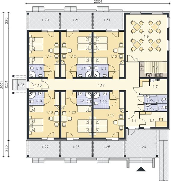 Parter projektu Budynek agroturystyczny Jesion DCPS03