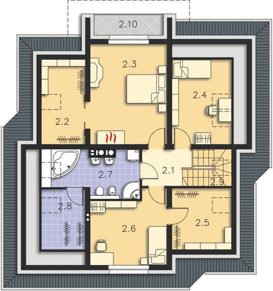 Poddasze projektu Florencja IV DCP210c