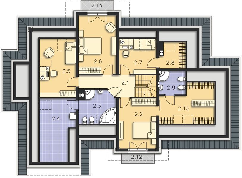 Poddasze projektu Dayton II DCP261a