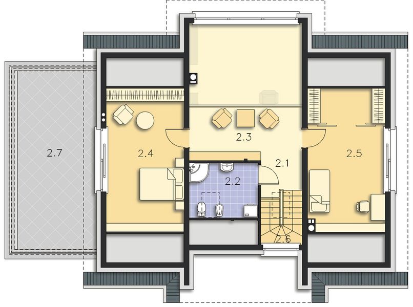 Poddasze projektu Tampa III DCP317b