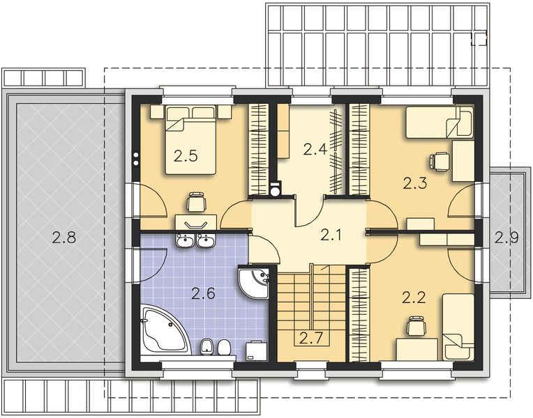 Piętro 1 projektu Nikko DCP264
