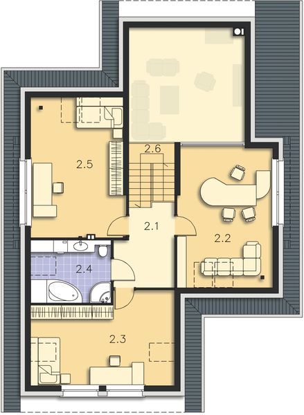 Poddasze projektu Avalon III DCP206b