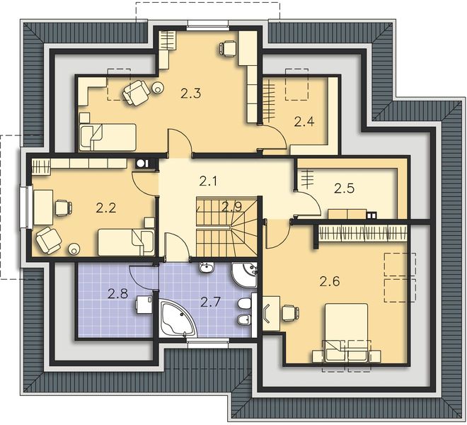 Poddasze projektu Bolonia II DCP270a
