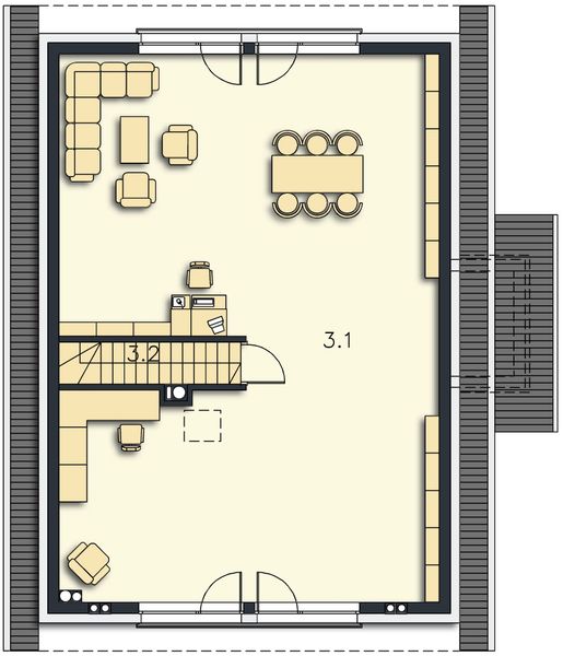 Poddasze projektu Locarno DCP271