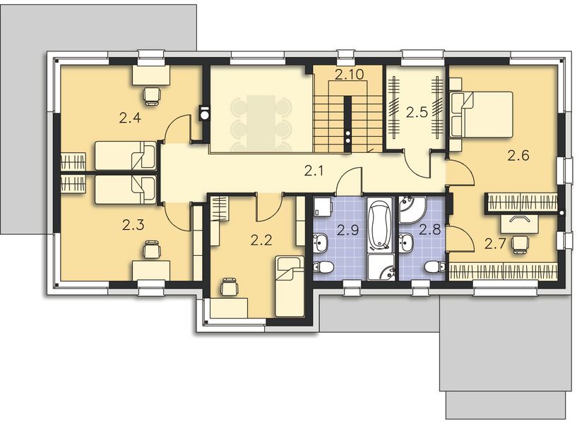 Piętro 1 projektu Imperia DCP286