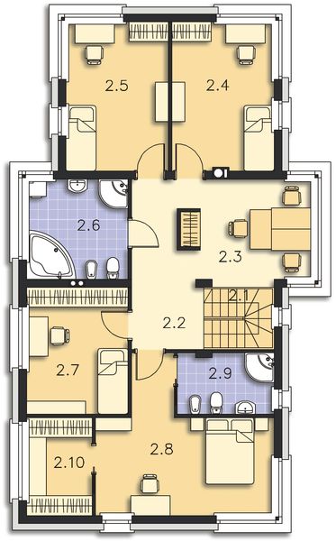 Piętro 1 projektu Aarhus DCP287
