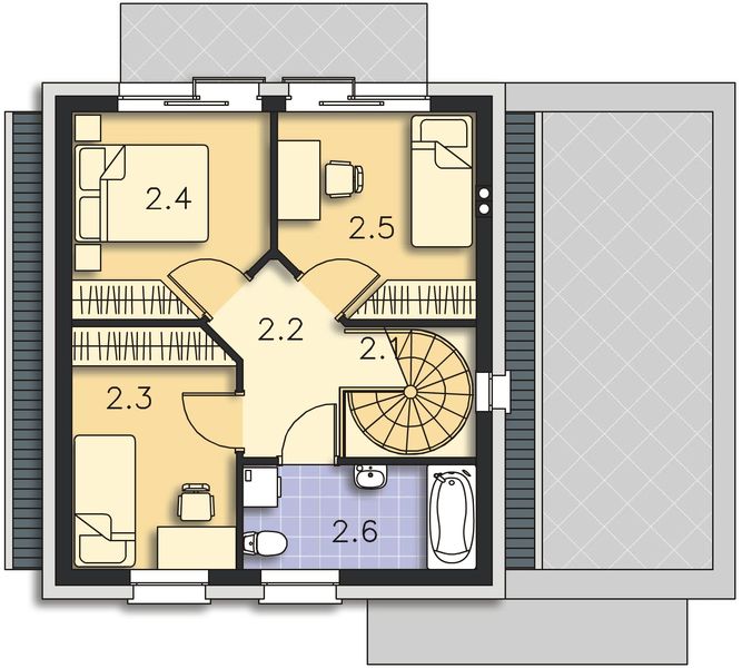Piętro 1 projektu Rugby DCP290