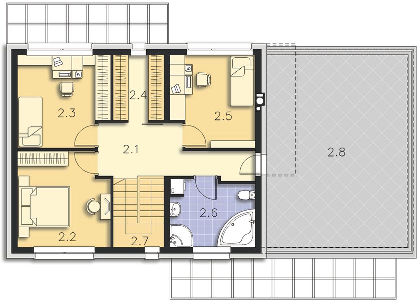 Piętro 1 projektu Nixon DCP299