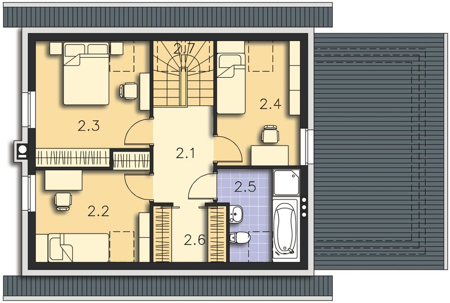 Poddasze projektu Loreto DCP304