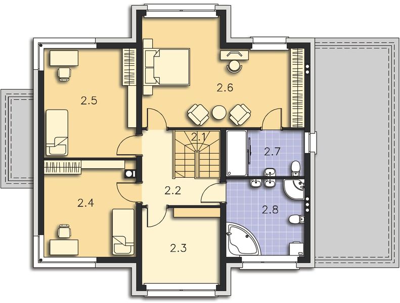Piętro 1 projektu Auckland DCP292
