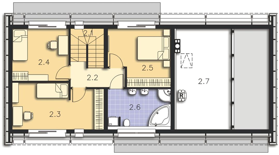 Poddasze projektu Temerin DCP313