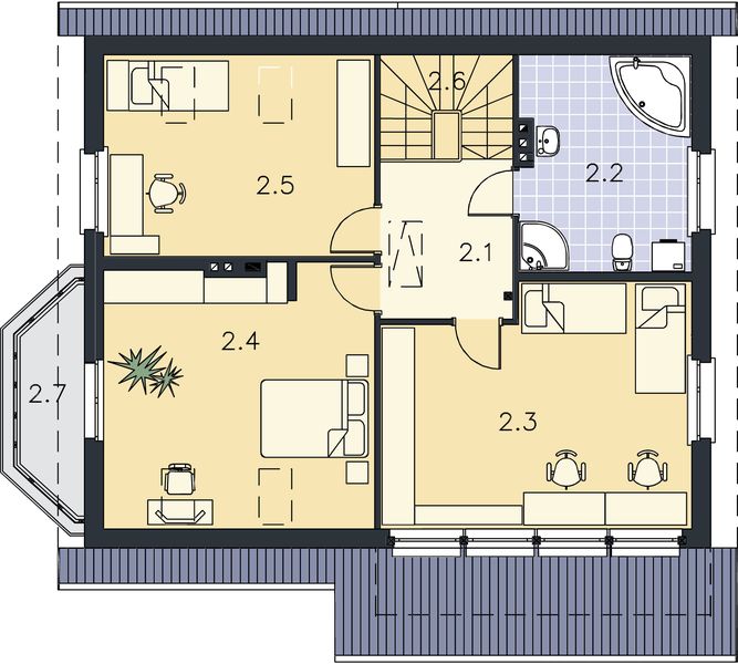 Poddasze projektu Preston LMP22