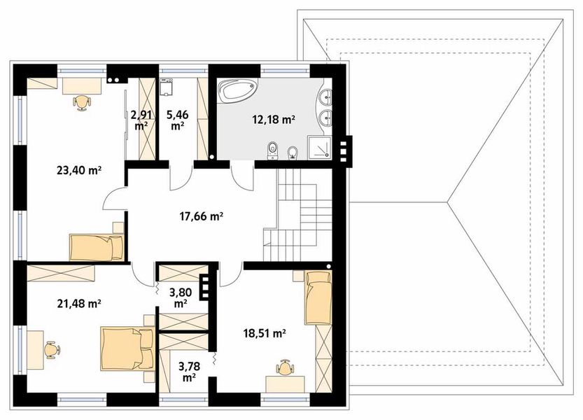 Piętro 1 projektu Adam