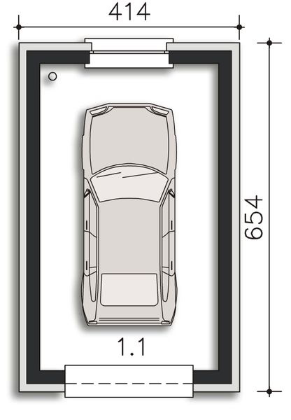 Parter projektu Garaż G01