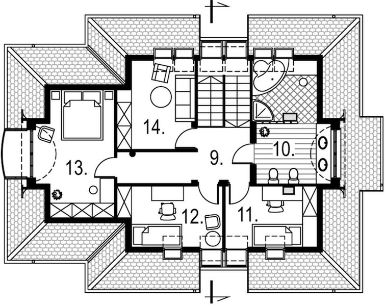 Poddasze projektu Garda alfa