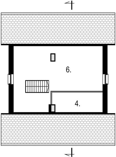 Poddasze projektu Kos