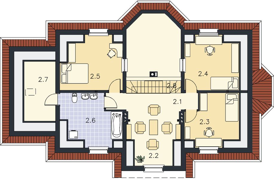 Poddasze projektu Królewiec LMP63