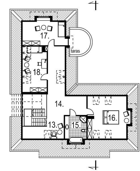 Poddasze projektu Sanna