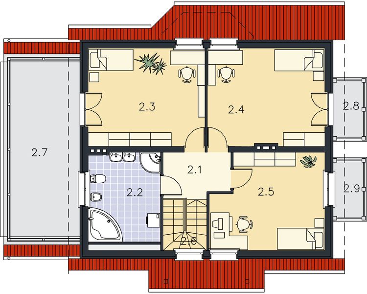 Poddasze projektu Hamilton LMP94