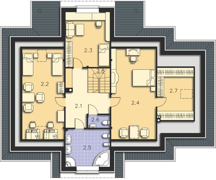 Poddasze projektu Paryż LMP113