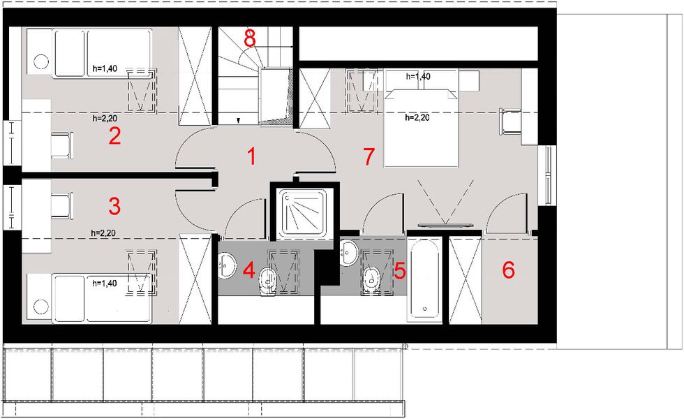Poddasze projektu D178C - Piotr C