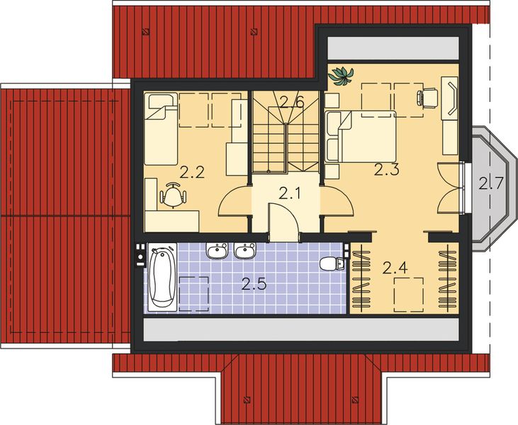 Poddasze projektu Helsinki II LMP57a