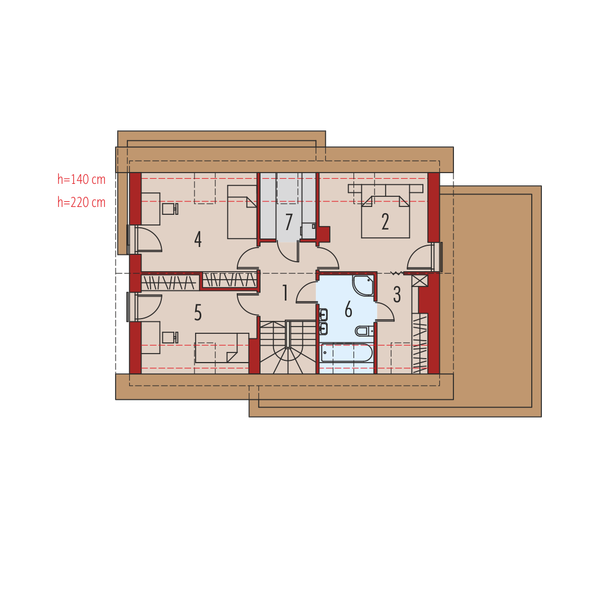Poddasze projektu Patryk III G1 energo