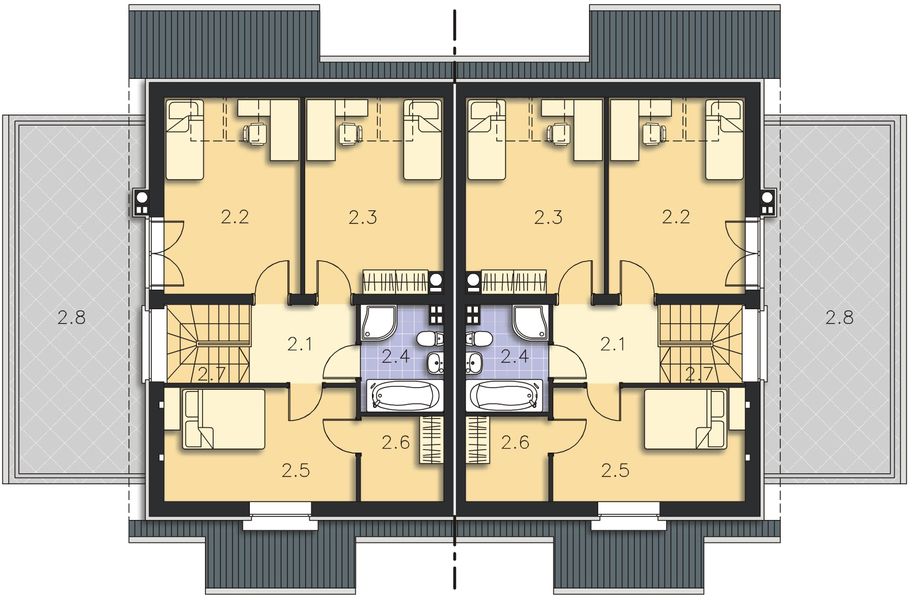 Poddasze projektu Fargo II LMBL04a
