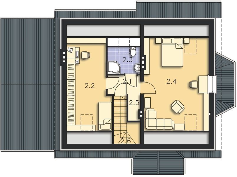 Poddasze projektu Drezno LMP182a