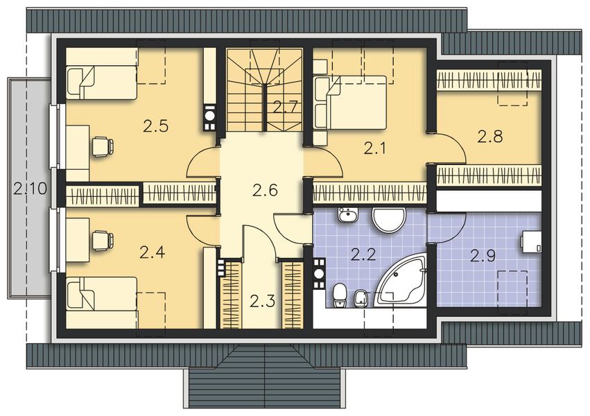 Poddasze projektu Miluza II LMP244a
