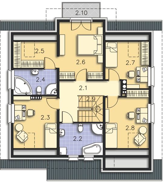 Poddasze projektu Perugia II LMP238a