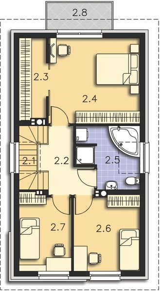 Poddasze projektu York II LMP111a
