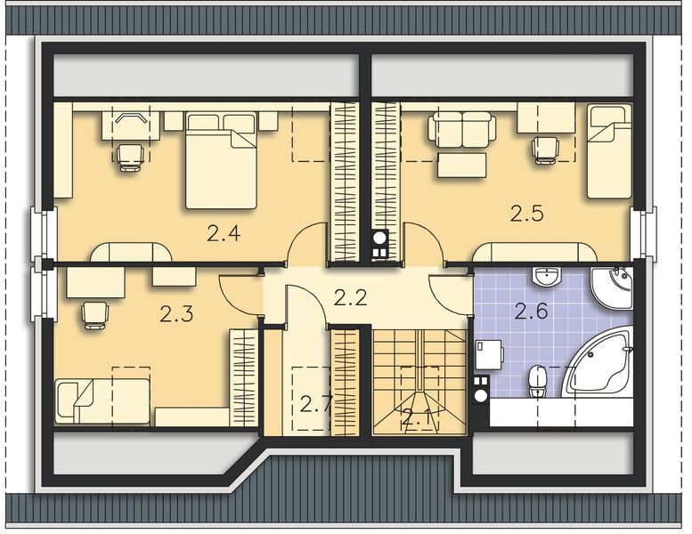 Poddasze projektu Salida LMP260